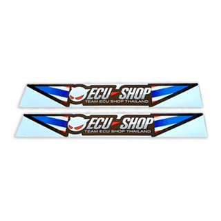 สติ๊กเกอร์คาดกระจกหน้ารถ ECU SHOP ขนาด 100 cm x 12 cm