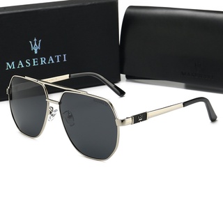 แว่นตากันแดด Maserati- เหมือนกัน แว่นตากันแดดโพลาไรซ์กลางแจ้งแว่นตากันแดดป้องกันรังสียูวี แว่นกันแดดผู้หญิง แว่นกันแดดผู้ชาย