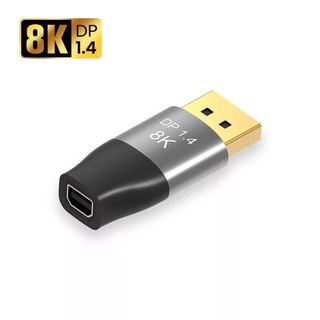 8K Displayport 1.4อะแดปเตอร์แปลง8K/60Hz 4K/144Hz Bi-Directional DP mini DP ชายหญิง Extender สำหรับ แมคBook Pro