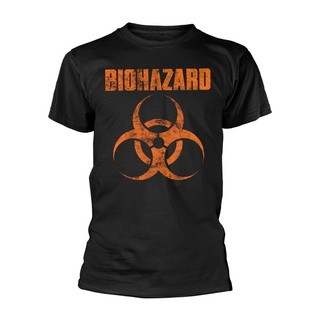 GILDAN เสื้อยืดลําลอง พิมพ์ลายโลโก้ Biohazard Logo สวมใส่สบาย สําหรับผู้ชายS-5XL