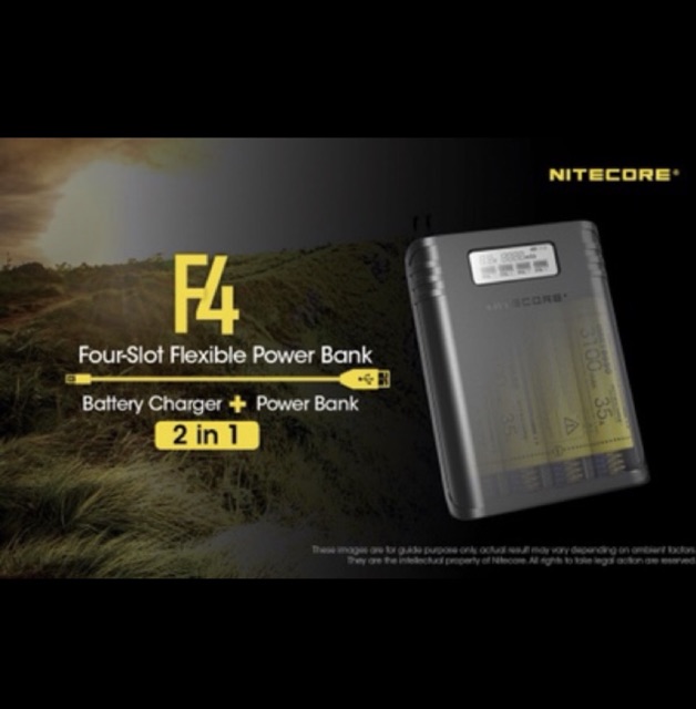 เครื่องชาร์จ-nitecore-f4-ของแท้-เช็คโค๊ดได้