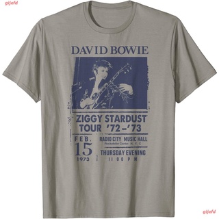 เสื้อยืดวงดนตรีgijefd วงดนตรี Rock David Bowie - Radio City T-Shirt ดพิมพ์ลาย ดผ้าเด้ง คอกลม cotton ความนิยม เสื้อคู่ชาย