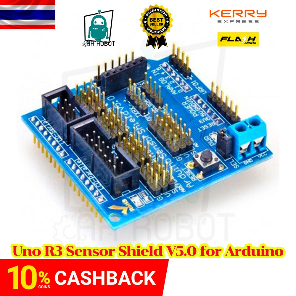 Uno R3 Sensor Shield V5.0 for Arduino | Shopee Thailand