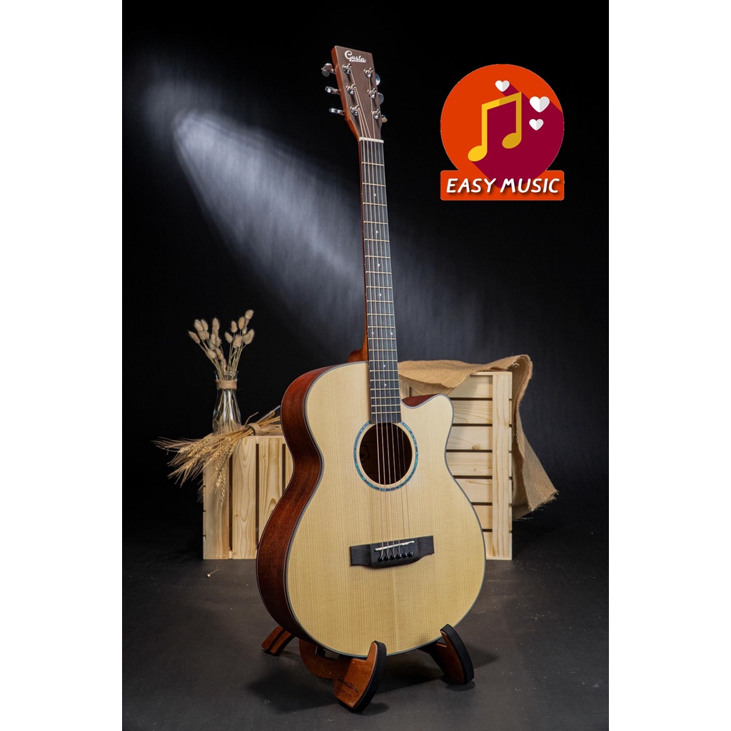 กีตาร์โปร่ง-gusta-sga-sp-acoustic-guitar