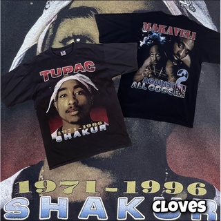 Cloves vintage T-shirt 2PAC 1971 - 1996 SHAKUR เสื้อยืดงานป้าย GEM cotton100% UNISEX