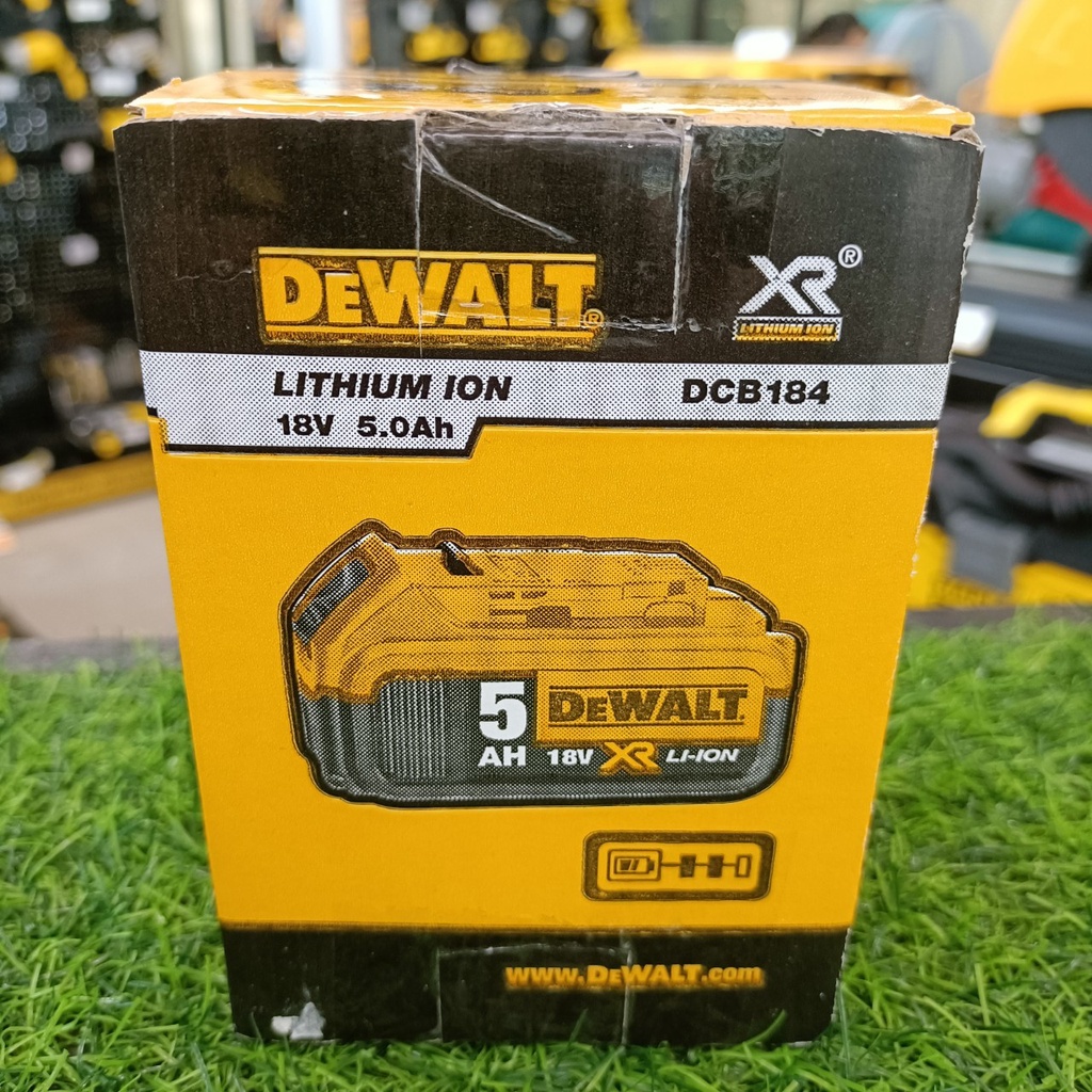 ผ่อนบัตรเครดิต0-3เดือน-x750บาท-dewalt-แบตเตอรี่-18v-5ah-dcb184