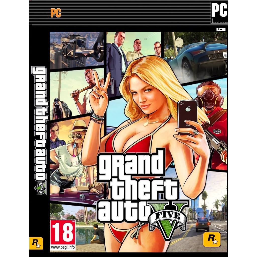 ภาพหน้าปกสินค้าGrand Theft Auto V เกม PC USB Flash drive เกมคอมพิวเตอร์ Game