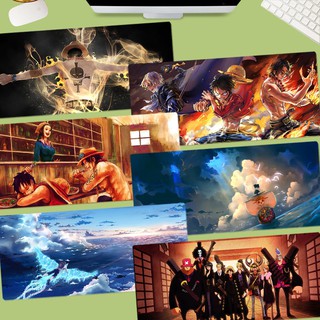 แผ่นรองเมาส์ หนึ่งชิ้น รูปแบบวันพีช ลายเท่ แผ่นรองเมาส์เกมมิ่ง ขนาดใหญ่ กันลื่น แผ่นรองเม้า Mouse Pad ซักได้ ทนทาน