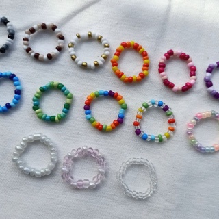 •BASIC BEADS [2/2]• แหวนลูกปัด แหวนเอ็นยืด