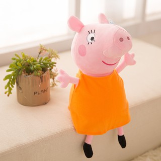 ✗✳40 ซม Peppa George Pig เป็นตุ๊กตาของเล่นรูปสัตว์น่ารัก เหมาะสำหรับใช้เป็นของขวัญวันเกิดสำหรับเด็กสาวหรือให้เป็นของเล่�