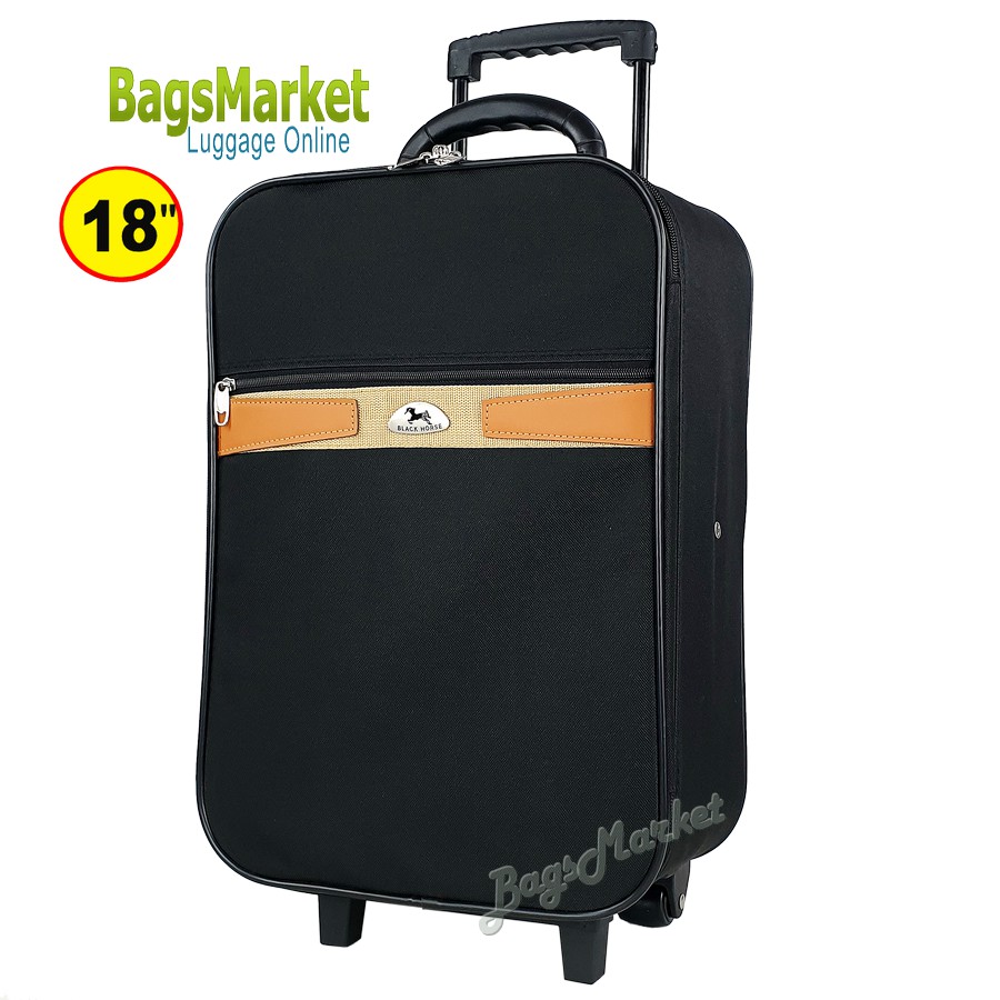 bagsmarket-luggage-กระเป๋าเดินทาง-กระเป๋าล้อลาก-แบรนด์-blackhorse-18-นิ้ว-แบบหน้าเรียบ-2-ล้อคู่ด้านหลัง-รุ่น-s025