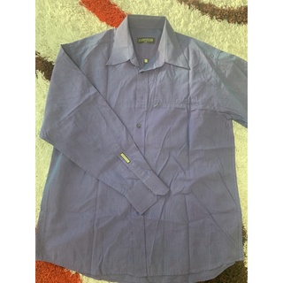 เสื้อแขนยาวผู้ชาย CAPPUCCIO size XL มือ2 สีม่วง อก 47 นิ้ว