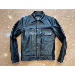 เสื้อหนังแท้คอปก (genuine leather)