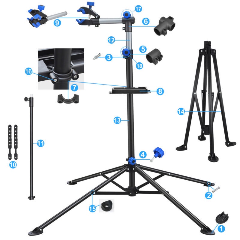 แท่นซ่อมจักรยาน-ขาตั้งซ่อมจักรยาน-ชั้นวางซ่อมจักรยาน-ขาตั้งสแตนจับยึดสำหรับงานซ่อมบำรุงจักรยาน