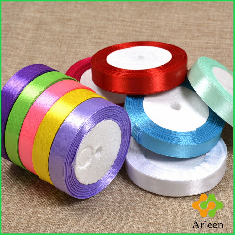 arleen-ริบบิ้น-ริบบิ้นของขวัญ-ริบบิ้นพับเหรียญ-สีพื้น-กว้าง-2-ซม-gift-ribbon