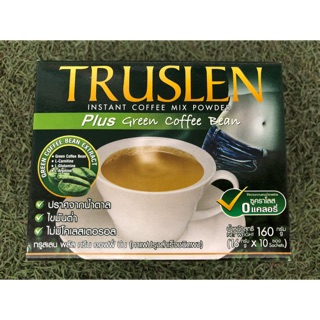 Truslen Plus Green Coffee Bean กาแฟ ทรูสเลน หุ่นสวยไม่โยโย่ (1 กล่องมี 10 ซอง )
