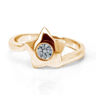 Finejewelthai-แหวนเพชร-แหวนดาว-แหวนเงิน-เพชรสังเคราะห์-เงินแท้925-Diamond-CZ-Silver-Ring-R1032cz-g/ pg