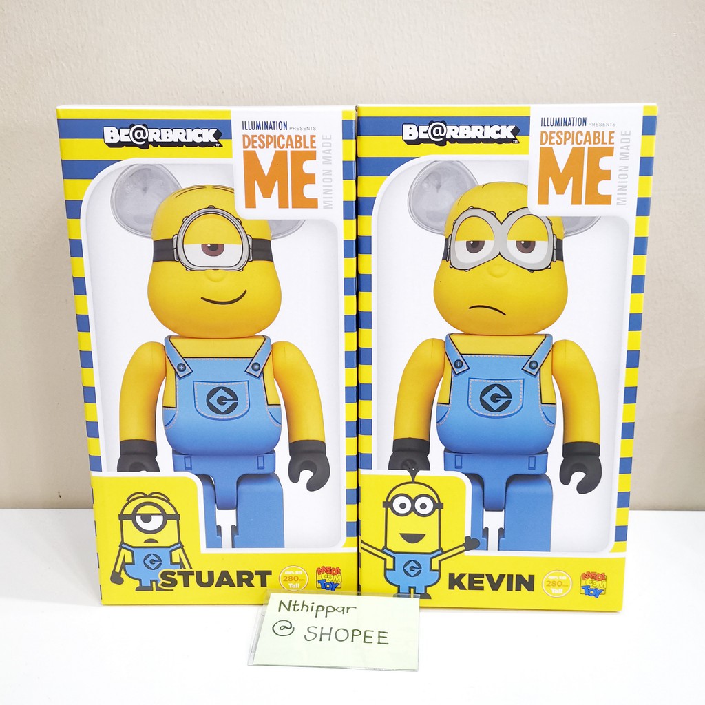 ขาย Bearbrick Be@rbrick Kubrick 400% คู่ Stuart & Kevin Minion ของ