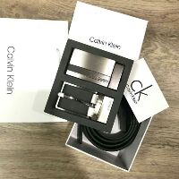 🐩CALVIN KLEIN REAL LEATHER BELT VALUE PACK Limited Edition🐙 สายสองสี
