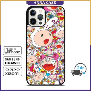 เคสโทรศัพท์มือถือ ลาย Takashi Murakami สําหรับ iPhone 14 Pro Max 13 Pro Max Samsung Galaxy Note10+ S21Ultra 14