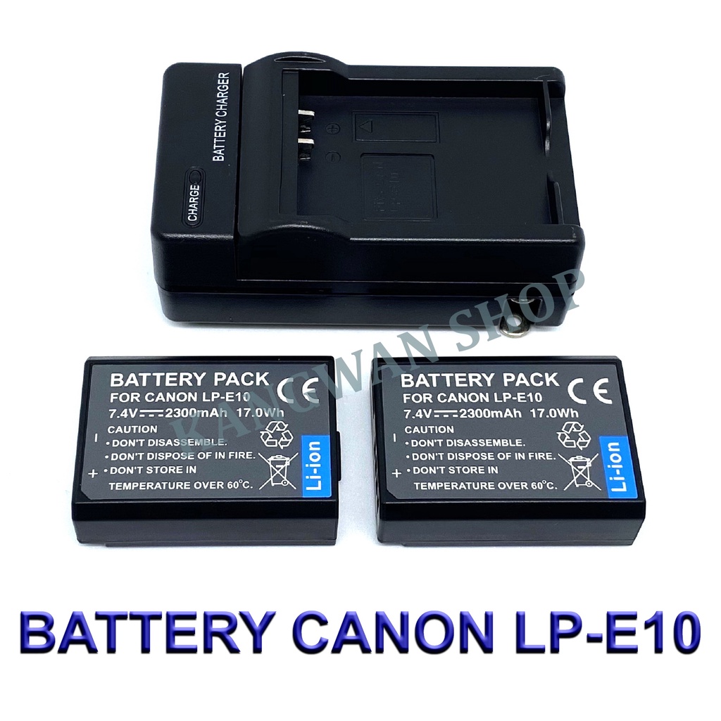 รูปภาพสินค้าแรกของLP-E10 LPE10 Battery and Charger For Canon T3,T5,T6,T7,T100,1100D,1200D,1300D,1500D,2000D,3000D,4000D,Kiss X70,X80,X90