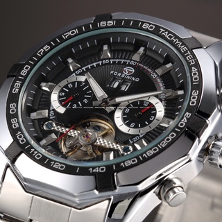 Forsining Mens Watches Top Brand Luxury Tourbillon Design Clock Mechanical Watch Military Self Winding Automatic Men Wri