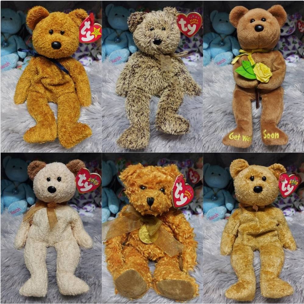 ภาพหน้าปกสินค้าGB 06 - ตุ๊กตาหมี ty ขนาด 8 นิ้ว - Teddy Bear หมีน้ำตาล หมีเท็ดดี้