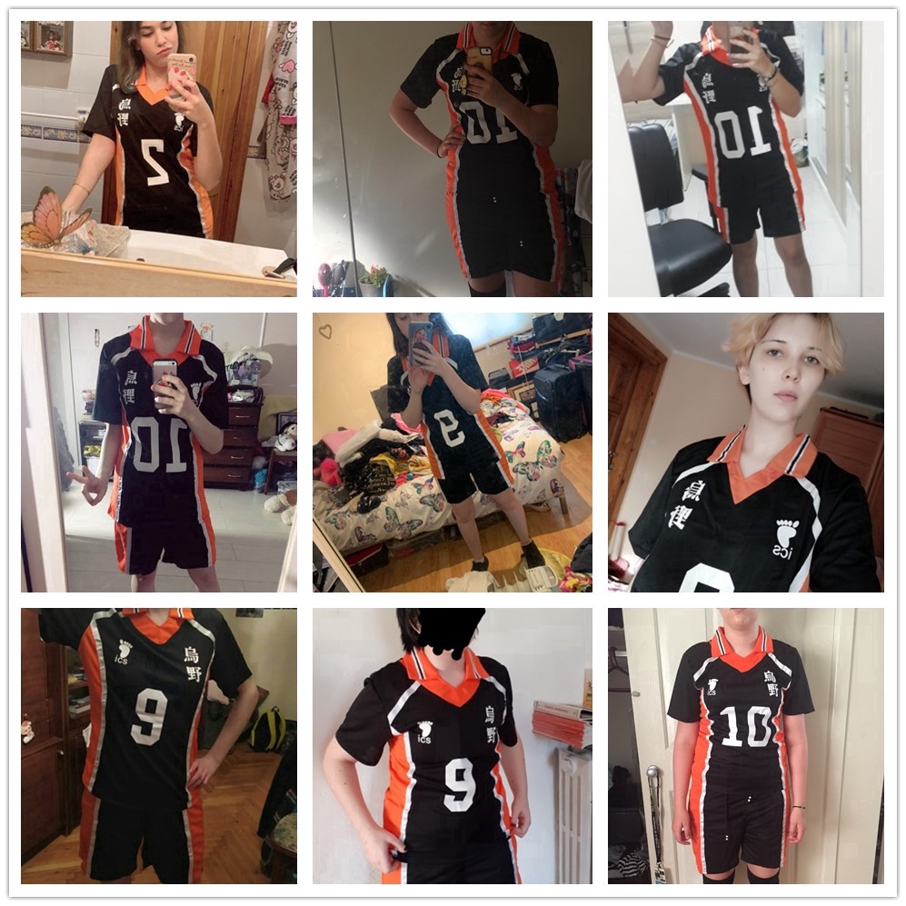 ภาพหน้าปกสินค้าเสื้อกีฬาแฟชั่น สไตล์อนิเมะ Haikyuu Karasuno สำหรับผู้ชาย ใส่คอสเพลย์ ฮาโลวีน ปาร์ตี้ ของขวัญ จากร้าน fashionduck.th บน Shopee