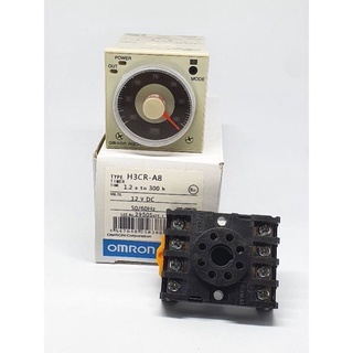 ￼OMRON H3CR-A8 12VDC 24VDC 100-220VAC+แถมขาซ็อคเก็ตพร้อมส่งออกบิลได้ราคา485