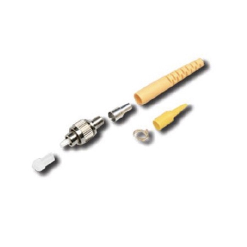 link-uf-0008sm-fc-singlemode-zirconia-fiber-optic-connector-boot-yellow-0-9-mm-3-0-mm-diameter-cabel