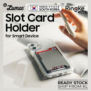 Ringke SLOT Card Holder กระเป๋าเก็บบัตรเครดิต 3 ใบ สําหรับสมาร์ทโฟน ติดกาวบนเคสใส่บัตรเครดิต แบบมินิมอล