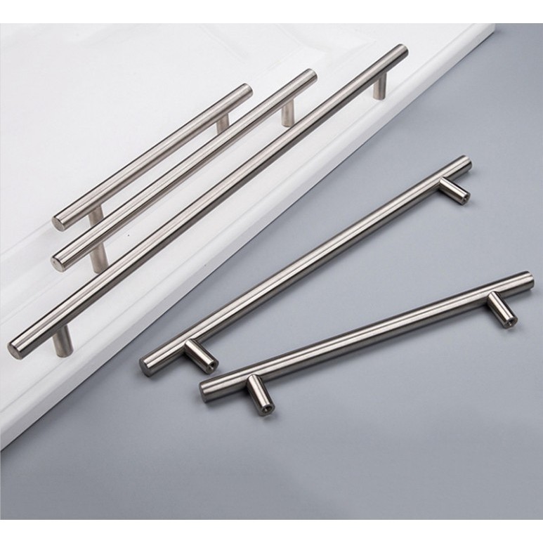 รูปภาพสินค้าแรกของ2~14 inch furniture handle stainless steel handle long handle wardrobe handle cabinet handle drawer handle T-shaped handle