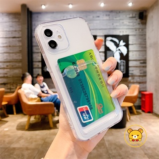 เคสใส พร้อมช่องใส่บัตร สําหรับ Tecno Pova 2 Spark 8P 8C 7 7T 6 Go Spark Go 2022 2020 Pop 5 4 Lite Pop Air