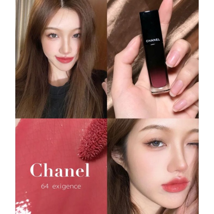 แถมถุง-62-63-พร้อมส่ง-chanel-rouge-allure-laque-ลิปชาแนลรุ่นใหม่-มาในแบบจิ้มจุ่ม-เนื้อกรอสให้ปากชุ่มชื้น