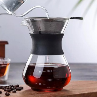โถดริปกาแฟ 400ml เหยือกดริปกาแฟ ที่ดริปกาแฟ แก้วดริปกาแฟ ชุดดริปกาแฟ เครื่องดริปกาแฟ ดริปกาแฟ Coffee Pot Houselife