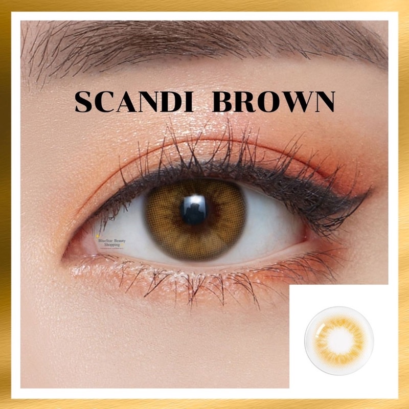 คอนแทคเลนส์-scandi-brown-sweety-ค่าอมน้ำ-42-45-มีค่าสายตาถึง-700