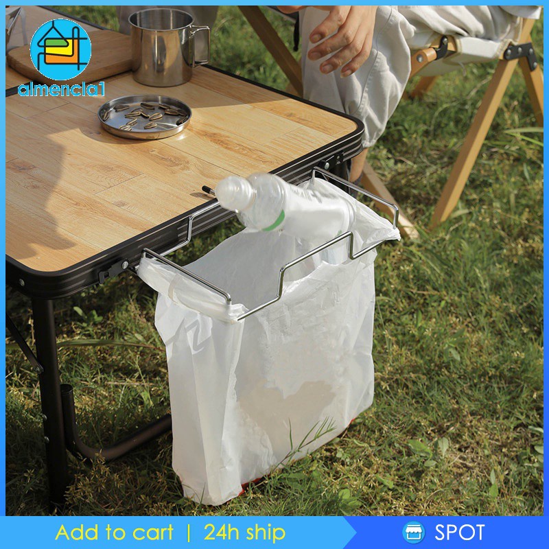 พร้อมสต็อก-almencla1-sturdy-trash-bag-holder-hanging-rack-kitchen-picnic-garbage-bag-frame-hanger