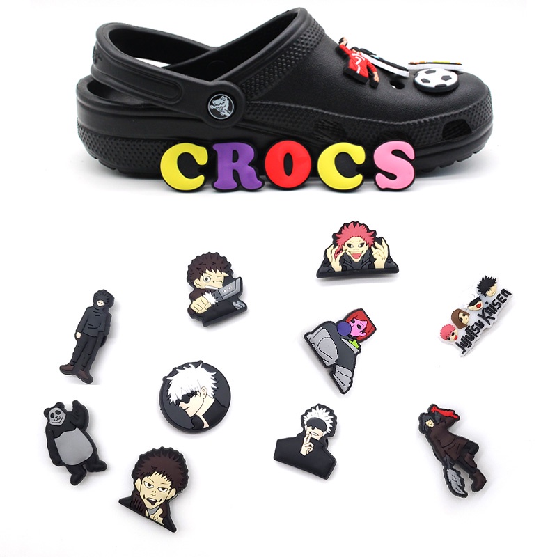 ภาพหน้าปกสินค้าใหม่ จี้การ์ตูนอนิเมะ Spell Fighting Series Crocs Jibbitz PVC สําหรับตกแต่งรองเท้า Crocs DIY