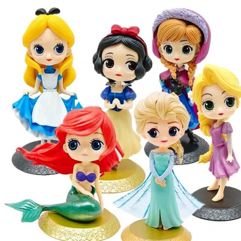 ฟิกเกอร์เจ้าหญิงดิสนีย์-ariel-elsa-annabelle-สําหรับตกแต่งเค้กวันเกิดเด็ก