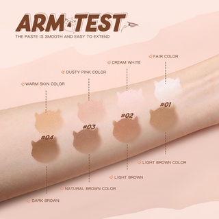 NEECARA BM18 ARM TEST THE PASTE IS SMOOTH AND EARY TO EXTEND คอนทัวร์ 2หัว4สี