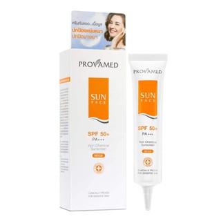 ครีมกันแดด- Provamed Sun Face (White)SPF 50+ PA+++ 10ml.