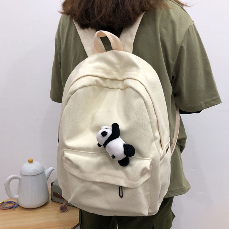 yadou-กระเป๋านักเรียนหญิงเวลาว่างกระเป๋าเป้สะพายหลังสไตล์ญี่ปุ่นการท่องเที่ยวความจุสูงสีทึบ