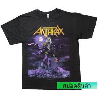 เสื้อยืดใหม่ [COD] เสื้อยืดวง ANTHRAX  ลิขสิทธิ์ ปี 2017