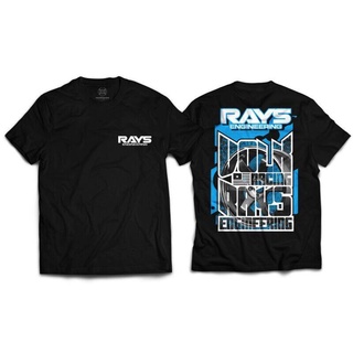 เสื้อยืดสกรีนลาย RAYS เสื้อคู่รักแขนสั้น