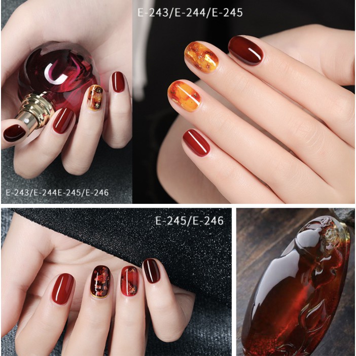 สีเจล-สีไซรัป-syrup-ยาทาเล็บเจล-โทนอำพัน-ไซรัป-สีทาเล็บ-สีเยลลี่-gaoy-7-3-ml-สีใส-สีเยลลี่