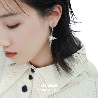 🔥Sale🔥ต่างหูรูปทรงเรขาคณิตประดับคริสตัล 1STXULIE Crystal Earrings พร้อมส่ง