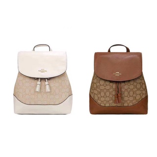 Coach 73313 กระเป๋าเป้ Elle In Signature Jacquard Women Fashion Bag