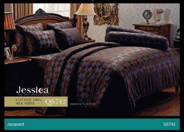 ผ้าปูที่นอนไม่รวมนวม เจสสิก้า แจ็คการ์ด คอตตอน(Jessica Jacquard Cotton ...