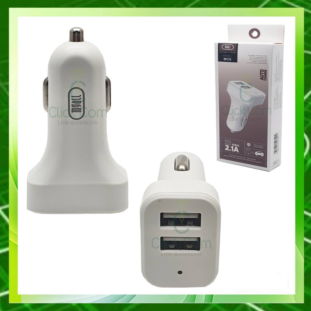 mgall-mc5-dual-usb-car-charger-2-1a-adapter-12-24v-ที่ชาร์จในรถยนต์-usb-คู่