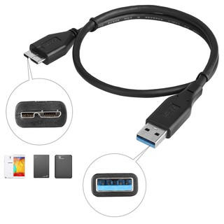 USB 3.0 Type A To Micro B Extension Cable for External Hard Drive Disk HDD for Samsung S5 Note3 USB HDD Data Cable 40cm